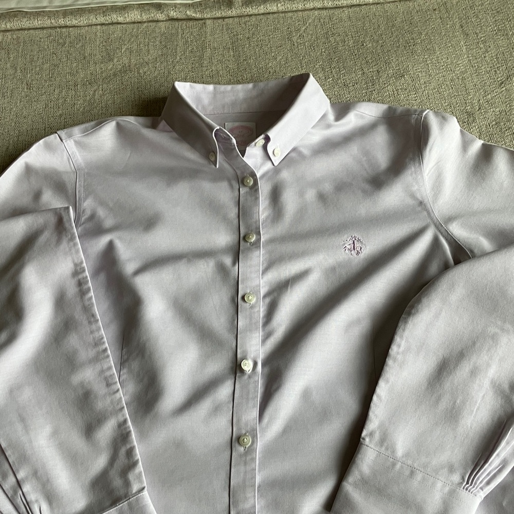Brooks Brothers Light Lavender Button-Down Dress Shirt - Picture 2 of 7